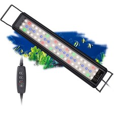 Éclairage Aquarium Rampe LED d’Aquarium Spectre Complet avec Contrôleur 10 Ni...