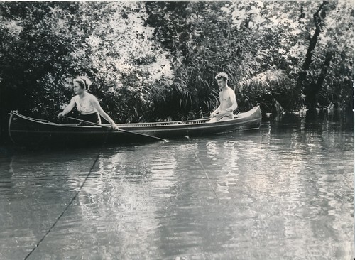 Les landes 1938 canoë - les,