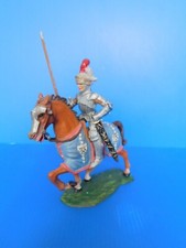 ELASTOLIN / MOYEN AGE TRES BEAU CHEVALIER A CHEVAL