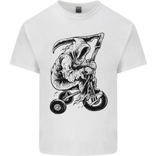 T-Shirt Enfant Grim Reaper Trike Vélo Cyclisme Gothique