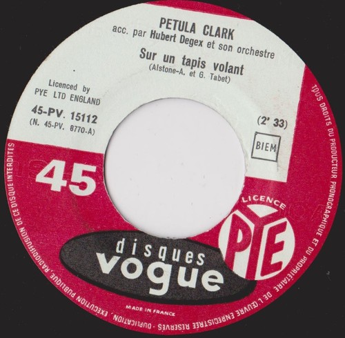 Petula clark sur tapis - clark, un