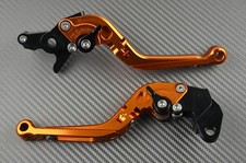 Levier leviers levers flip-up foldable repliable Orange Kawasaki ZZR 400