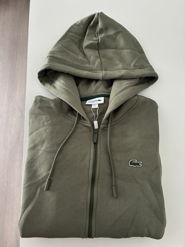 Lacoste pull capuche zippé - lacoste,