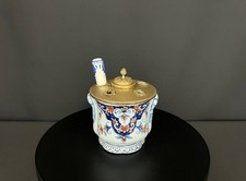 Encrier ancien en faïence