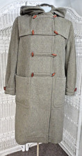 Vintage 60’s Tyrolienne German-made Duffle Toggle Coat Brown Wool Womens Size 12