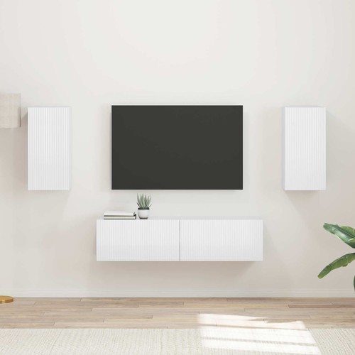 Ensemble meuble pc bois - tv,