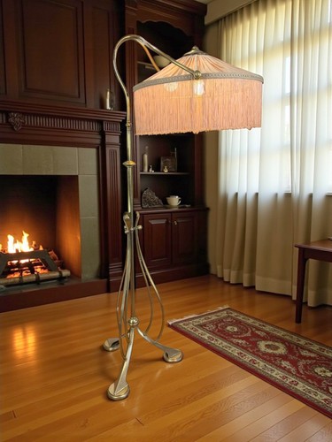 Lampadaire art nouveau - lampadaire,