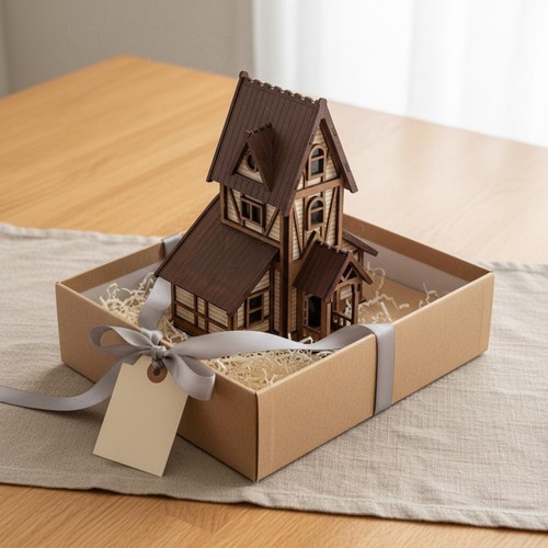 Chalet miniature bois - miniature,