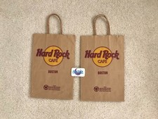 Hard Rock Cafe Magnet & Small Paper Shopping Bag 1990's