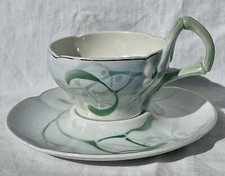 LUNEVILLE LES ANNALES LACHENAL GUI FAIENCE MUG AND SAUCER