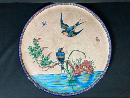 Longwy plat rond émaux - longwy,,