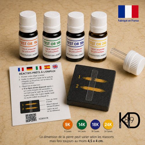 Kit testeur acide 14k - 9k,