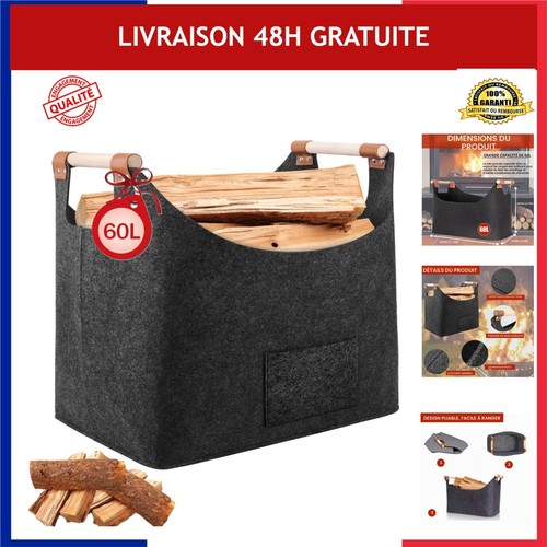 Panier bûches feutre - à,