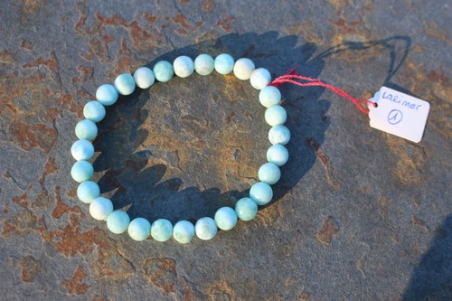 Bracelet perles larimar - bracelet,