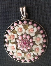 vintage PENDENTIF FLEURI