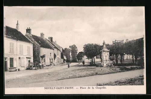 Cpa neuilly saint front place - neuilly-saint-front,,