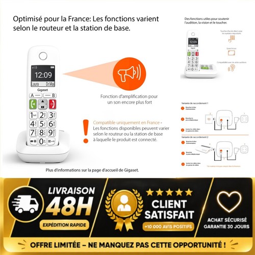 Gigaset e290a téléphone - e290a, fixe