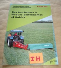 8 pages IH TAARUP Faucheuse Série no Tracteur IH SFV Fiat Renault Same Ford