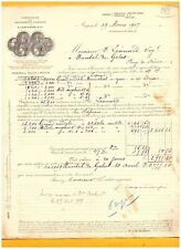 ANGERS (49) SLATES / SLATES & DALLES ""G. LARIVIERE"" invoice in 1907