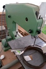 Scie à ruban d’atelier vintage – INCA – Moteur triphasé 1,5 kW LEROY‑SOMER...