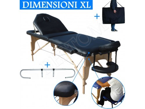 Table massage zones noir - table,