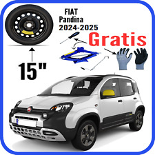 Roue De Secours DOT2024 4 Trous 15 Pour La Fiat Panda Cric Gants Tournevis