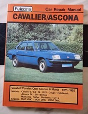 VAUXHALL CAVALIER / OPEL MANTA / ASCONA 1975 TO 82   AUTODATA CAR REPAIR MANUAL