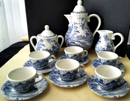 Service café faience de - café,