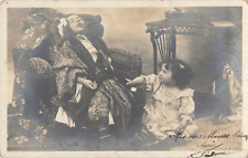 CP BEBE ET PETITE FILLE ENDORMIE DANS FAUTEUIL - 44830