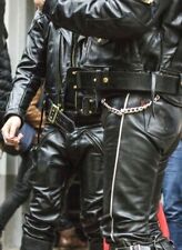 Langlitz Black Leather Western Pants - Size 30