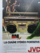 JVC vintage Choclat Print Ad !! "THE STEREO portable chain "