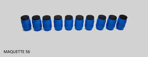 Lot bidons bleus fûts - bidons,