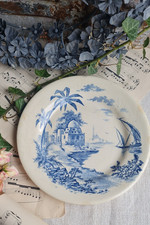 ANCIENNE ASSIETTE PLATE TERRE