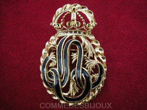 Broche arabesque couronne - broche, "arabesque