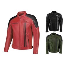Hommes Moto Cuir Veste Rusty