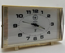 JAZ Discrete Alarm Clock, 60s/70s, Functional, Mechanical Movement.