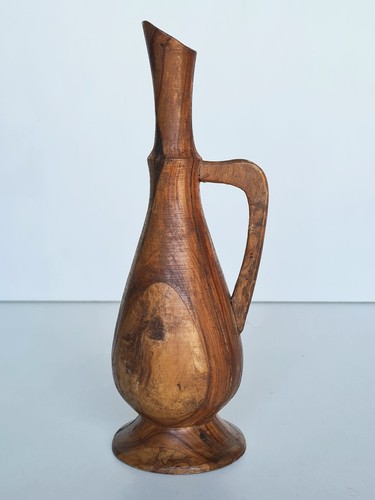 Pichet vase bois brutaliste - vase,