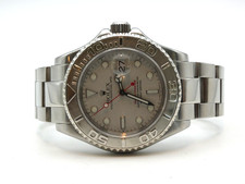 2002 Rolex Yacht-Master 40mm 16622 Platinum Dial & Bezel Steel Watch Read #WI361