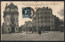 CPA Clermont-Ferrand, Avenues Charras, Albert-Élisabeth et Grande-Bretagne 1921 