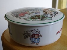 VILLEROY ET BOCH PORCELAIN GLASS CANDY BOX MOD FOXWOOD TALES 12 cm