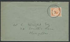 JAMAICA 1919 cover 1½d War