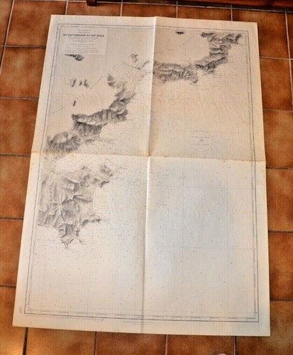 Carte marine ancienne - carte,