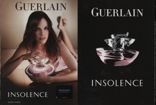 Publicité papier Parfum. Perfume ad. Guerlain Insolence recto verso liquatouch