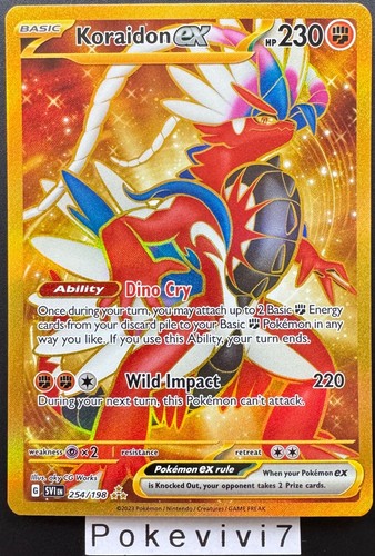 Carte pokemon koraidon 254 198 - carte,