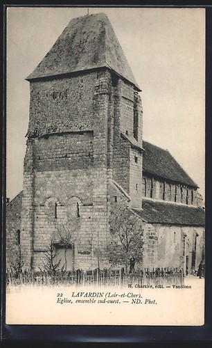 Cpa lavardin église - cpa,
