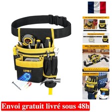 Ceinture Outils,Ceinture porte Outils mit 13 poches,Amovible et Réglable Sac ...