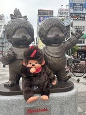 Sekiguchi Monchhichi Premium Standard 2L Size Brown Girl