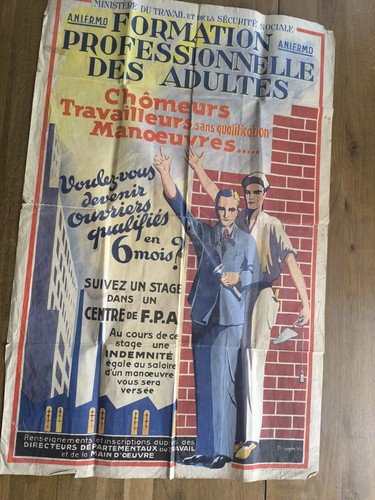 Ancienne affiche afpa fpa - ancienne,