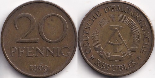 Pfennig 1969 allemagne - pfennig,