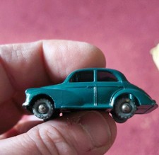 Vintage 1958 Lesney Matchbox #46 A Morris Minor 1000 Metal Wheels - DARK GREEN